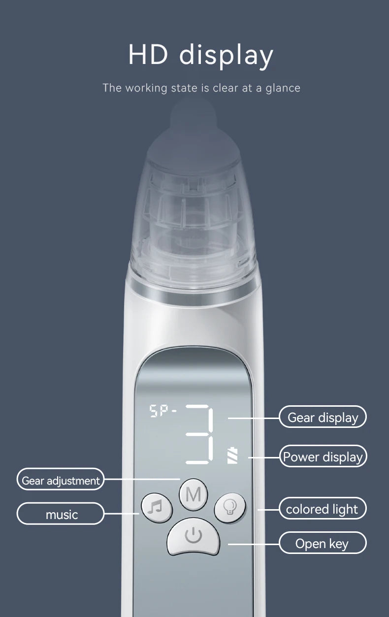 Aspirador nasal eléctrico para bebés.