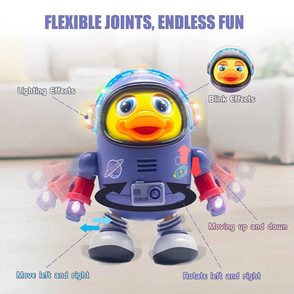 Patito de juguete musical interactivo para bebé, juguete eléctrico con luces y sonidos,