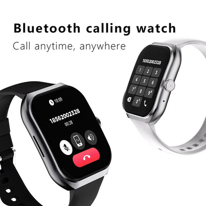 Reloj inteligente con llamadas Bluetooth UHD de 2,1 pulgadas, nuevo modelo 2024, capacidad de batería de 220 mAh, IP68, resistente al agua, profesional para Android e iOS.