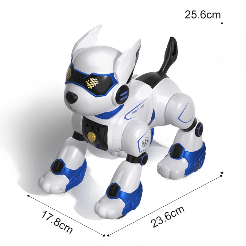 Perro robot inteligente eléctrico con control remoto, juguete táctil para caminar, bailar, jugar, regalo para niños